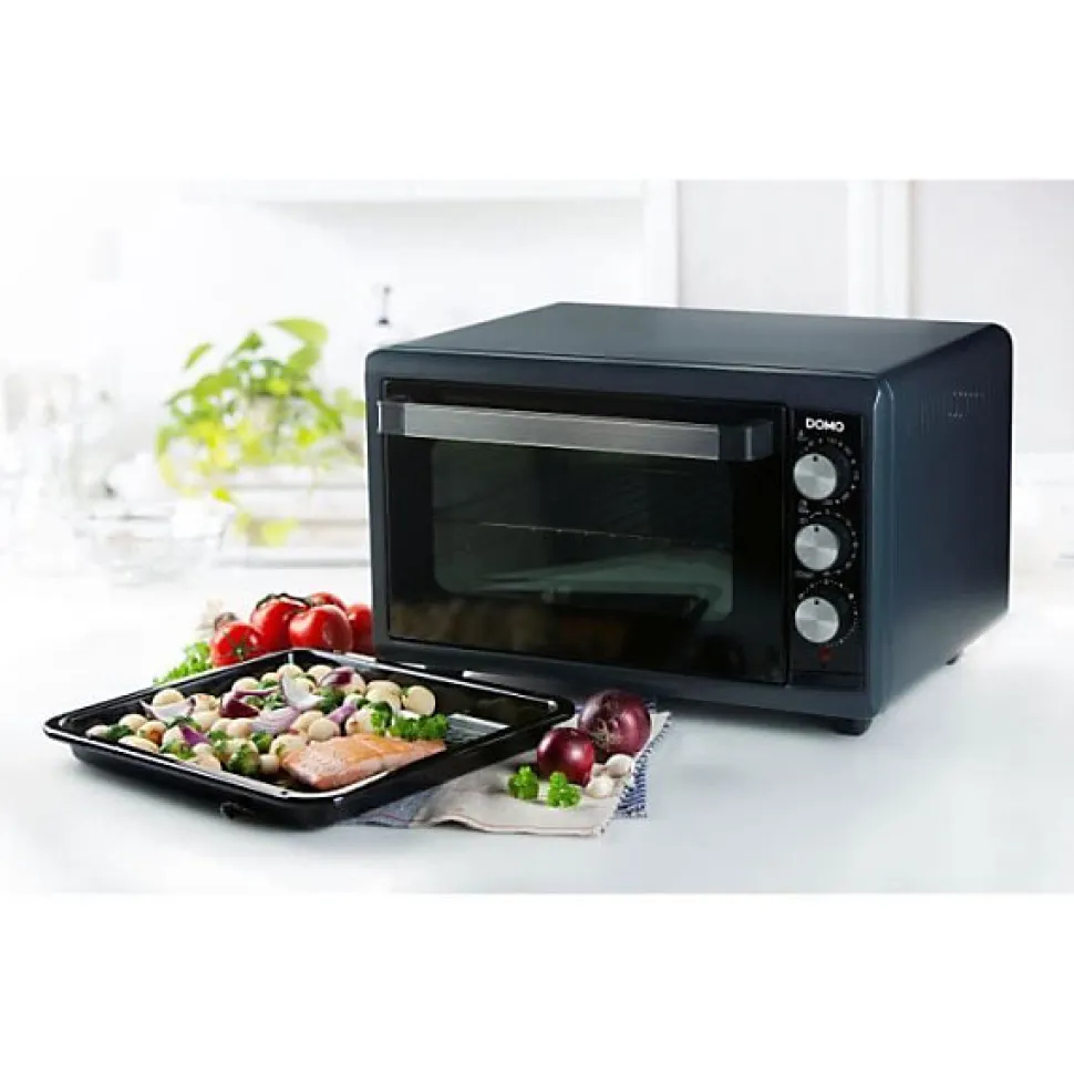 Mini Four Electrique a convection - DOMO DO518GO - 38 L - Noir - 1300 W - Minuteur 90 min