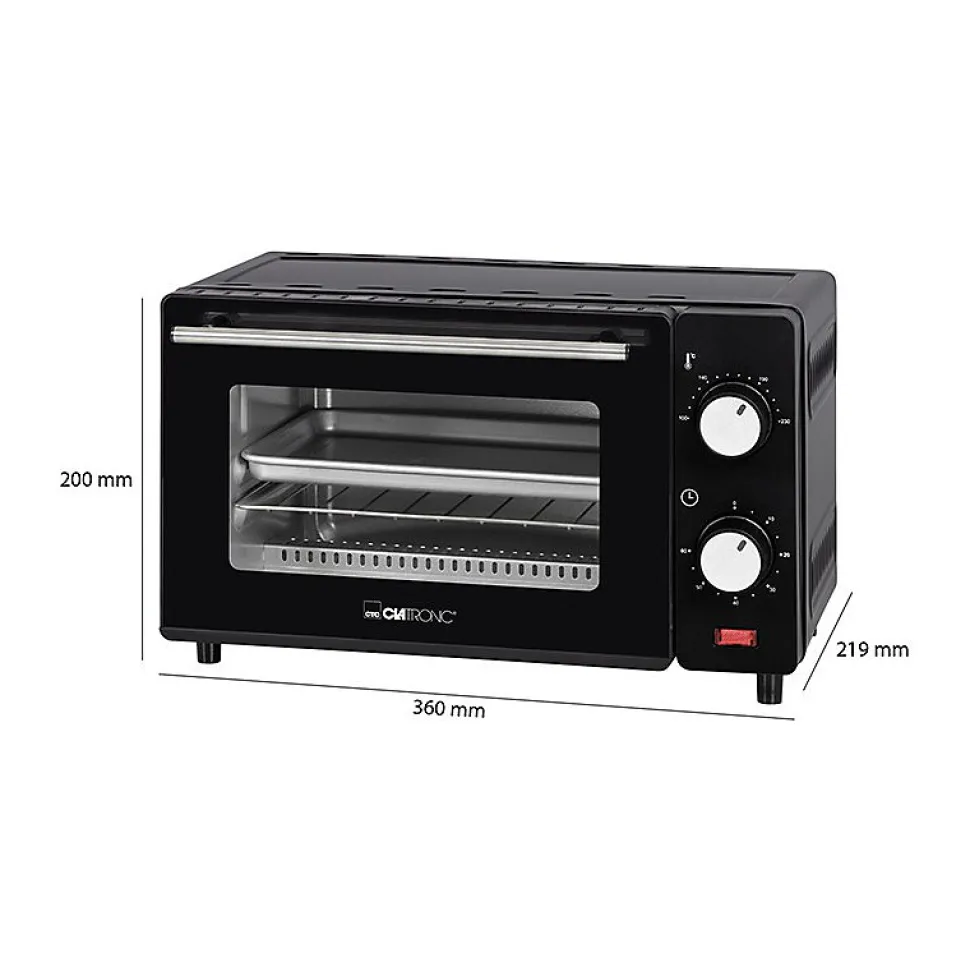 Mini four 8L Clatronic MB 3746 Noir