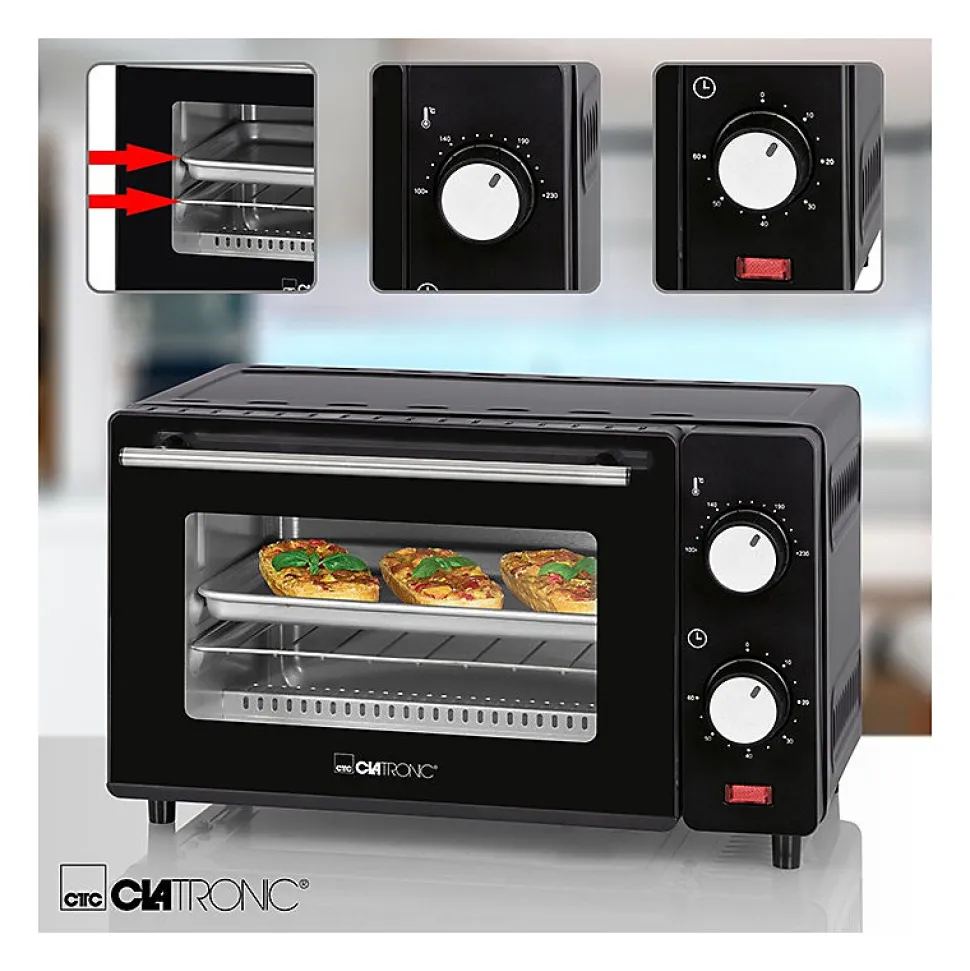 Mini four 8L Clatronic MB 3746 Noir