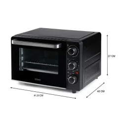 Mini four électrique DOMO DO807GO - 20 L - noir - chaleur haut et bas - minuterie 120 min - 1300W
