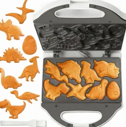 Mini Gaufrier Dino 8 Motifs Revêtement Antiadhésif