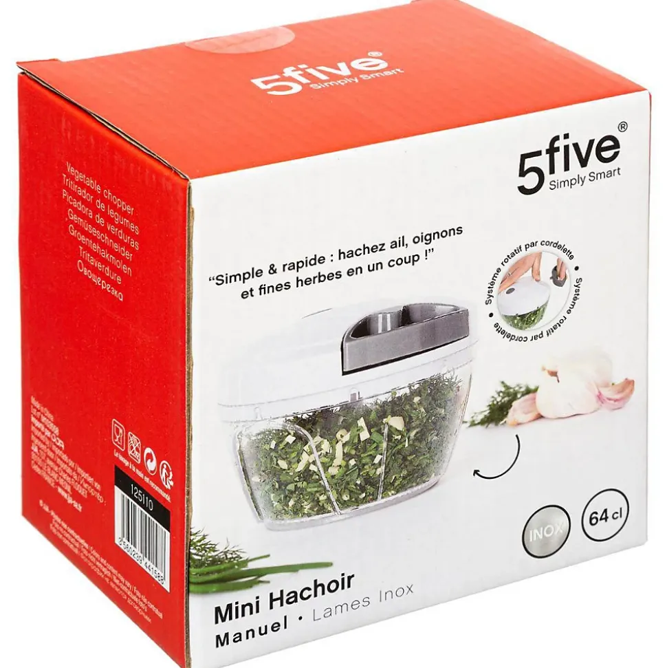 Mini hachoir manuelà fil Blanc - 5Five