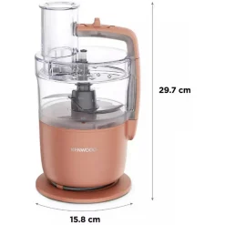 Mini hachoir multifonction 1.3l 650w pêche Kenwood FDP22.130RD multipro go