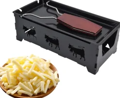 Mini Poêle à Fromage Portable Antiadhésive en Fer