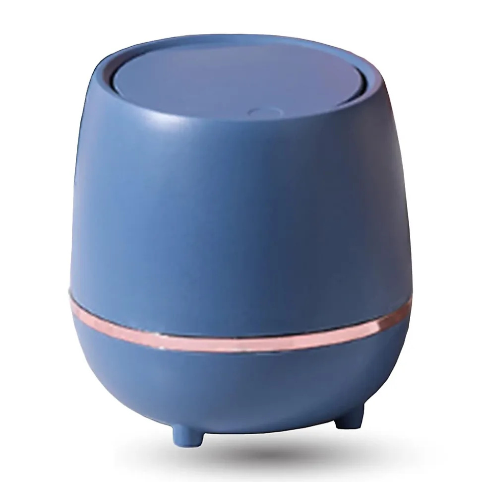 Mini poubelle de table de 1,5L bleu