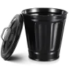 Mini Poubelle En Métal Avec Couvercle noir