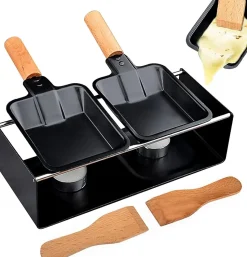 Mini Raclette Portable Antiadhésive avec Bougies