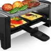 Mini raclette 320W 2 poêles antiadhésives