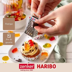 Mini râpe de cuisine et pâtisserie 4 faces 7,5 cm Zenker Haribo