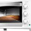 Mini-four 23 L blanc avec 3 modes de cuisson 1500 W