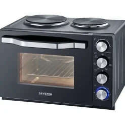Mini-four électrique - SEVERIN - 30 L - 1500W - 2 plaques de cuisson - Noir - 2074