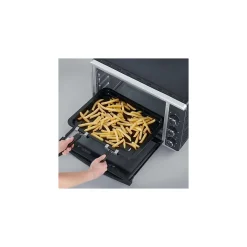 Mini-Four NOIRINOX 1800 W - Capacité de 42L - Chaleur Tournante - Pierre à Pizza SEVERIN