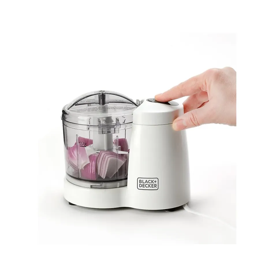 Mini-hachoir 0.35l 120w blanc Black+decker BXCH120E