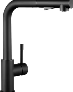 Mitigeur Cuisine avec Douchette Noir, CECIPA MAX Robinet Cuisine avec Extensible, Melangeur avec Deux Types Jet d'eau