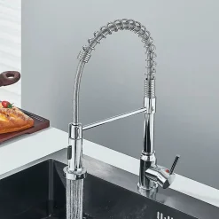 Mitigeur Cuisine Douchette extensible Stak Inox, Monocommande