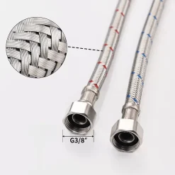 Mitigeur Cuisine Noir avec Douchette Extractible Rotatif à 360 degrés en Acier Inoxydable Robinet Cuisine Evier 2 Fonctions