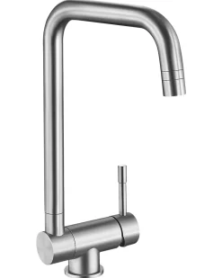 Mitigeur cuisine rabattable noir, CECIPA MAX robinet cuisine rabattable avec 2 Jets, robinetterie pliable devant fenêtre