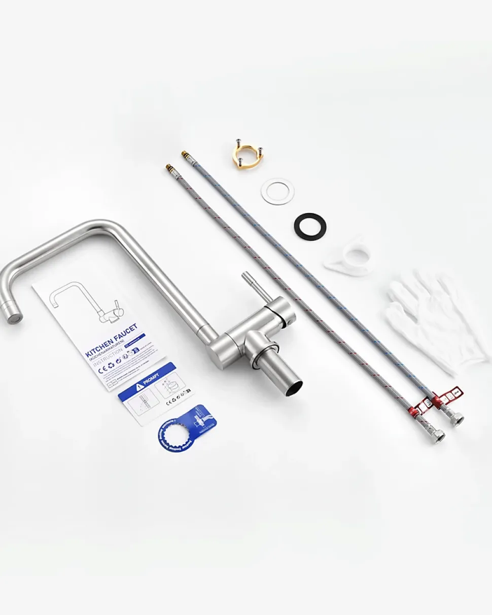 Mitigeur cuisine rabattable noir, CECIPA MAX robinet cuisine rabattable avec 2 Jets, robinetterie pliable devant fenêtre