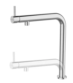 Mitigeur de cuisine argenté avec douchette Essebagno Magic