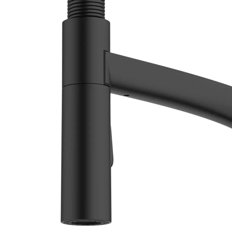 Mitigeur de cuisine avec douchette noir GoodHome Arbane