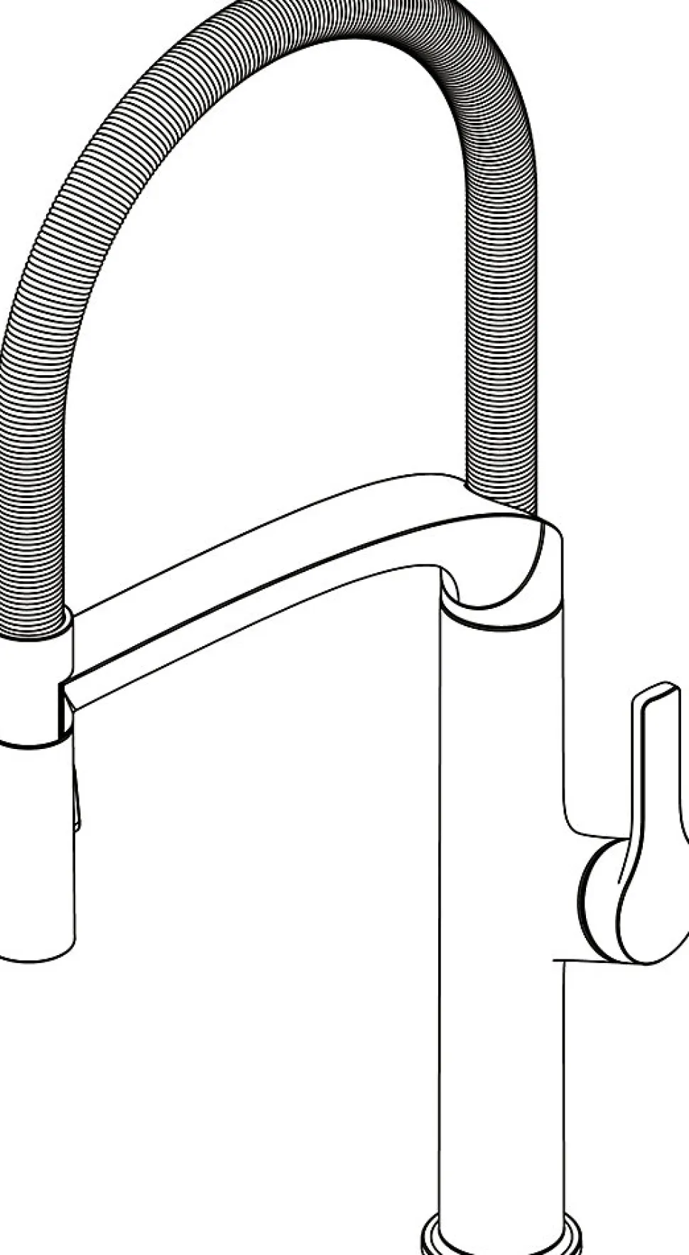 Mitigeur de cuisine avec douchette noir GoodHome Arbane