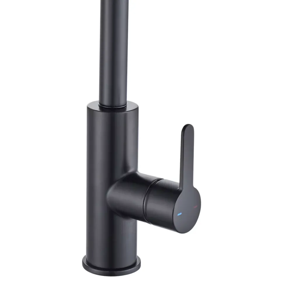 Mitigeur de cuisine avec douchette noir GoodHome Zanthe