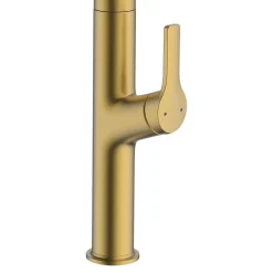 Mitigeur de cuisine avec douchette effet laiton doré GoodHome Arbane