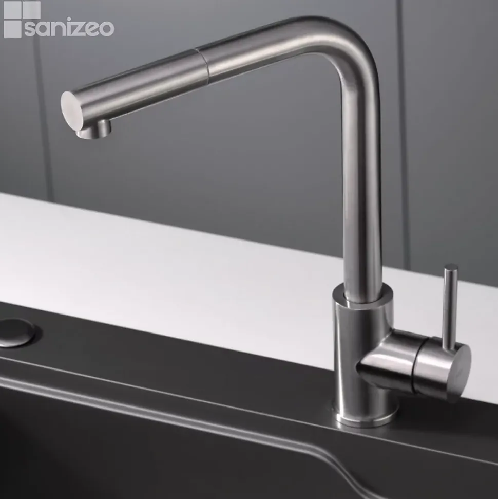 Mitigeur de Cuisine avec Douchette MALTA Acier Inoxydable - GCE006/AC IMEX PRODUCTS