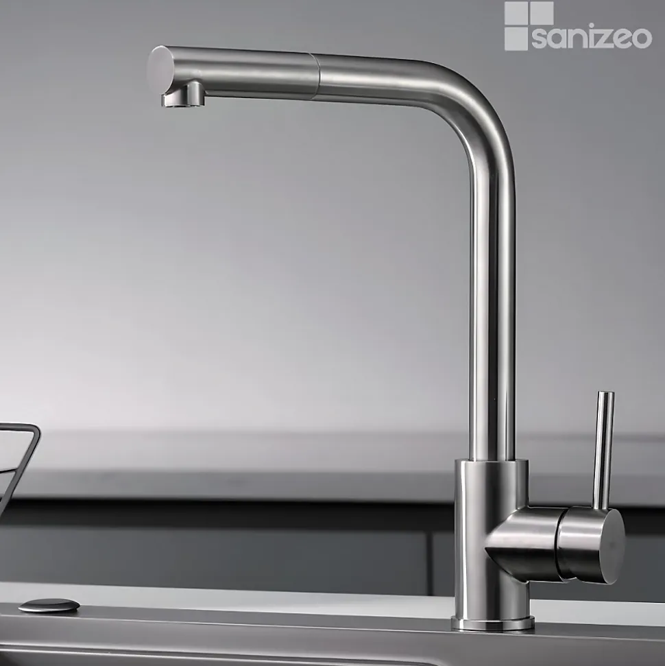 Mitigeur de Cuisine avec Douchette MALTA Acier Inoxydable - GCE006/AC IMEX PRODUCTS