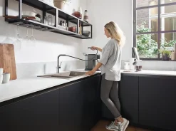 Mitigeur de cuisine avec douchette extractible chromé Hansgrohe Talis M54 H. 296 cm