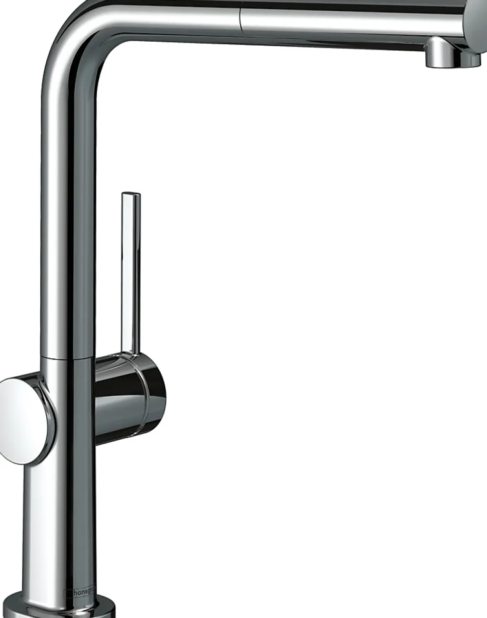 Mitigeur de cuisine avec douchette extractible chromé Hansgrohe Talis M54 H. 296 cm