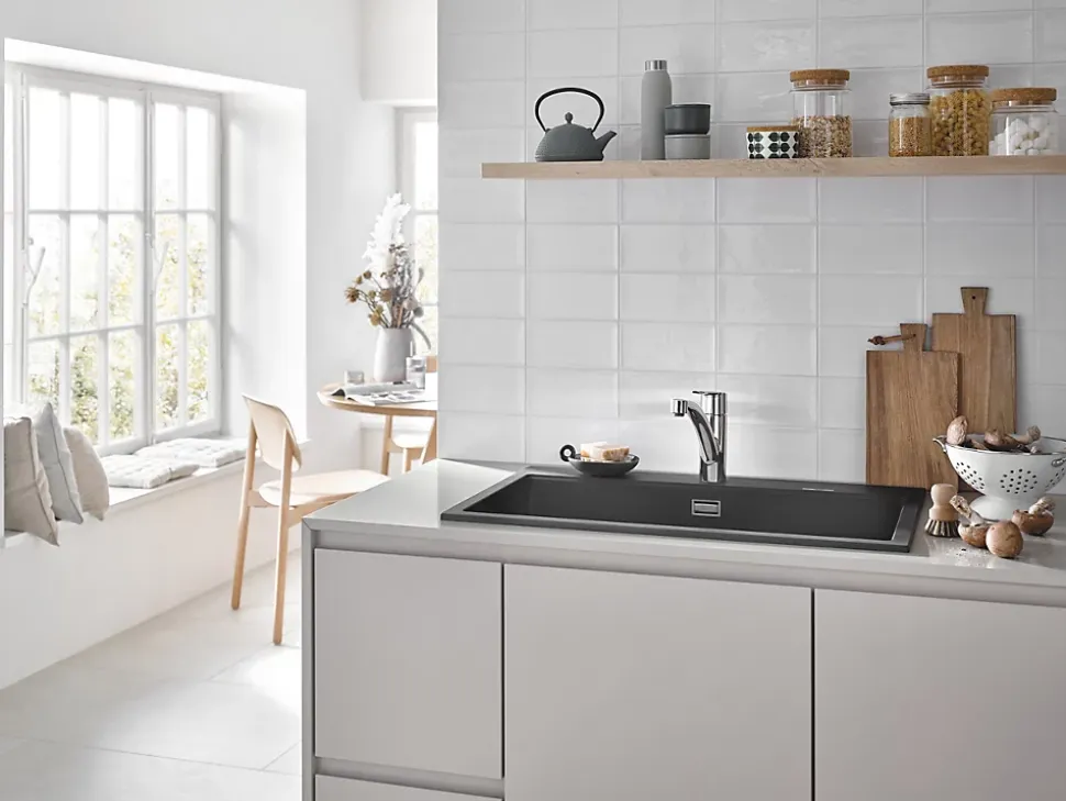 Mitigeur de cuisine bec bas Start Grohe chromé