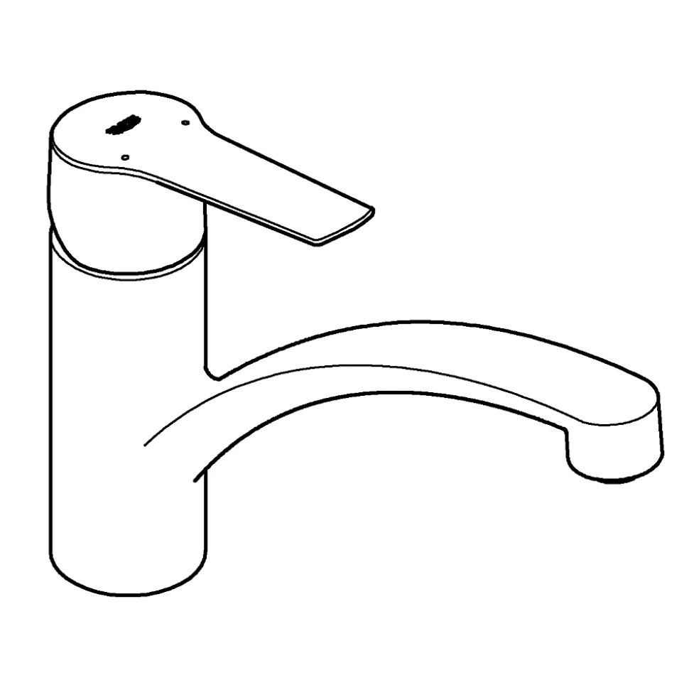 Mitigeur de cuisine bec bas Start Grohe chromé