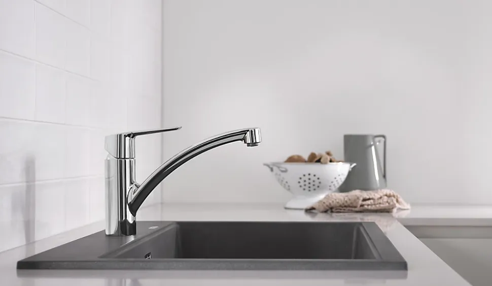 Mitigeur de cuisine bec bas Start Grohe chromé