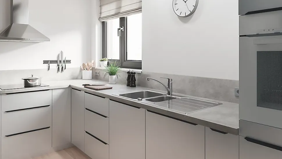 Mitigeur de cuisine bec bas Start Grohe chromé