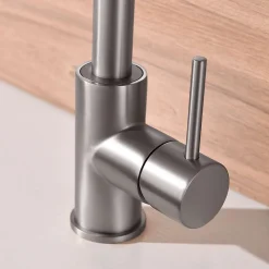 Mitigeur de cuisine bec haut SKY BATH nickel brossé Inox S304 série COMFORT