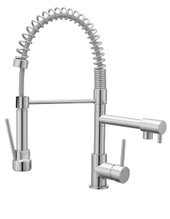 Mitigeur de cuisine chromé avec douchette Cooke & Lewis Bilbrough