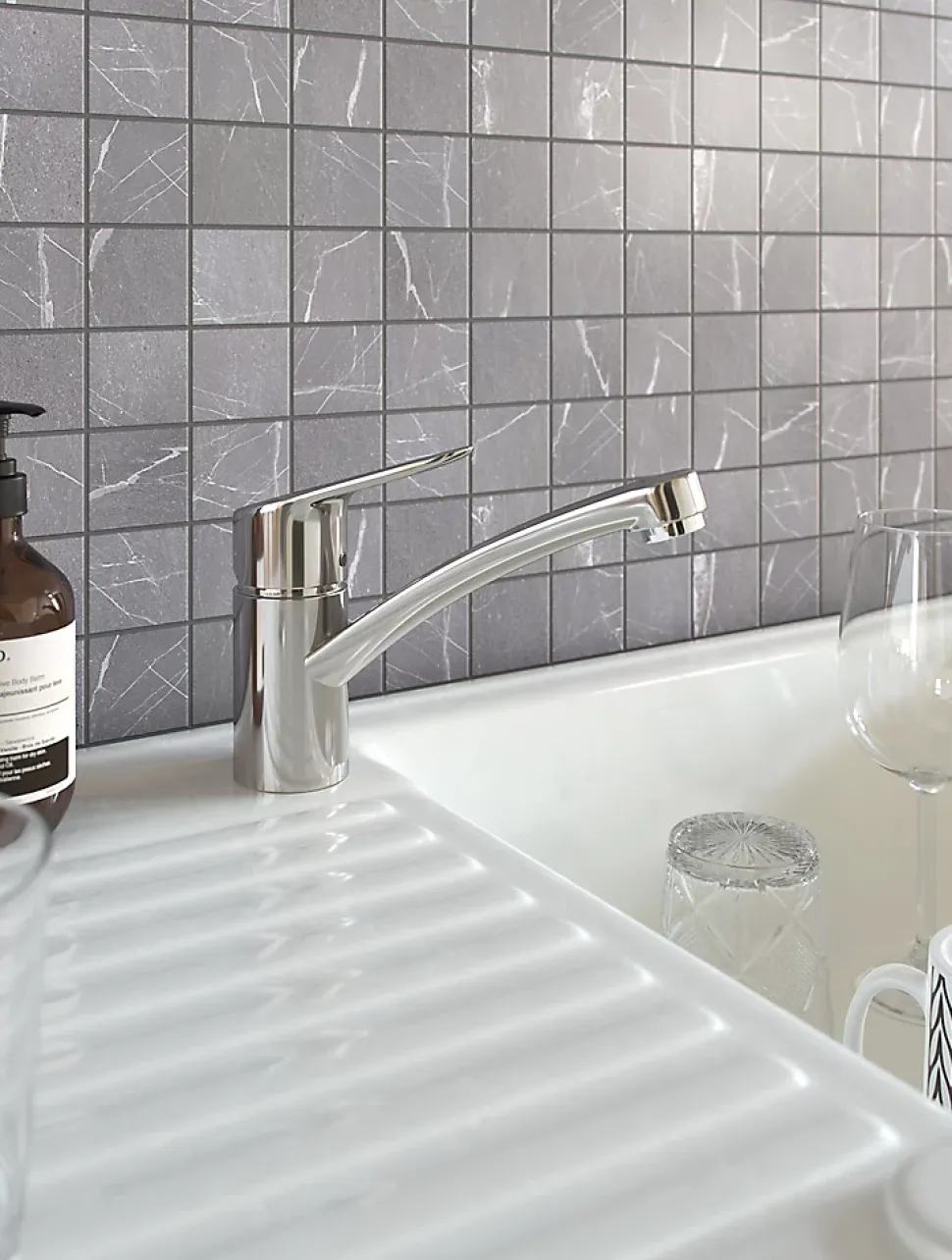 Mitigeur de cuisine chromé Hansgrohe MySport S