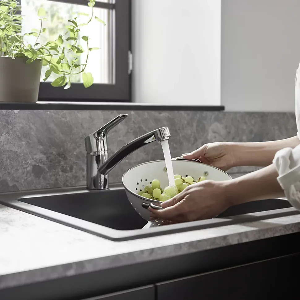 Mitigeur de cuisine chromé Hansgrohe MySport S