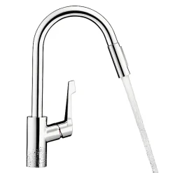 Mitigeur de cuisine chromé avec douchette Hansgrohe Cento XL