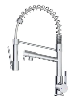 Mitigeur de cuisine chromé avec douchette Essebagno Hotto