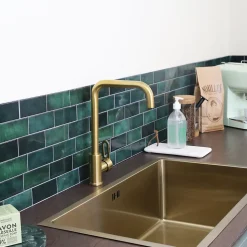 Mitigeur de cuisine doré Essebagno Baltic