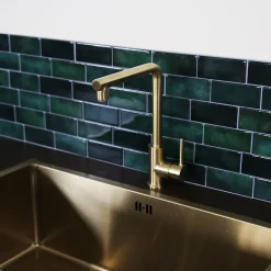 Mitigeur de cuisine doré Essebagno Pure II