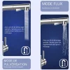 Mitigeur de cuisine extractible, douchette incluse, acier inoxydable brossé
