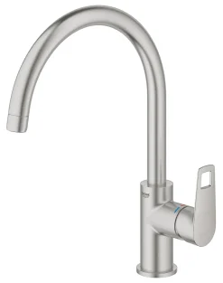 Mitigeur de cuisine Grohe Quickfix Cumbria inox brossé