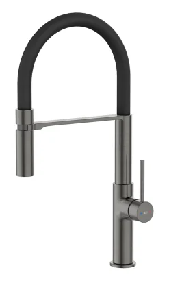 Mitigeur de cuisine gun métal avec douchette EsseBagno Magnet