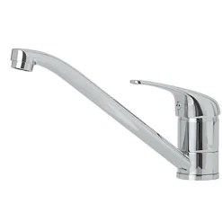 Mitigeur de cuisine Huka en laiton couleur argenté H.15,9 cm