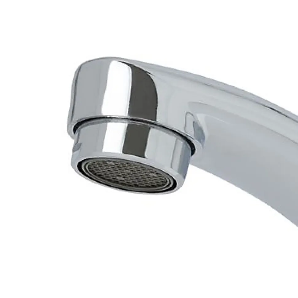 Mitigeur de cuisine Huka en laiton couleur argenté H.15,9 cm