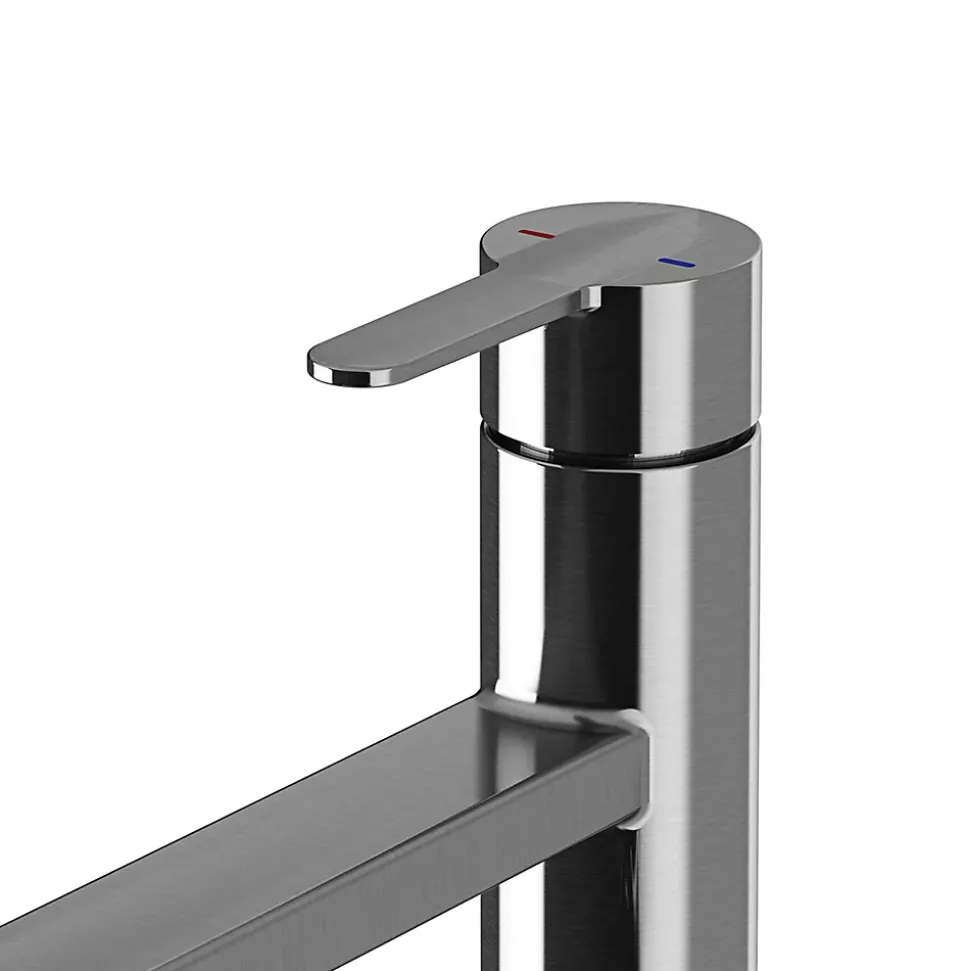 Mitigeur de cuisine inox GoodHome Phoran