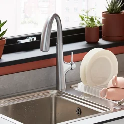 Mitigeur de cuisine laiton brossé GoodHome Edulis